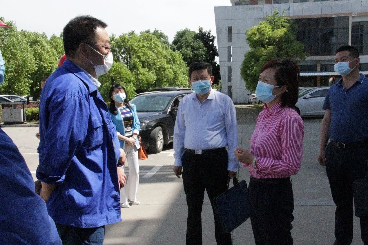 湖北省自然资源厅副厅长夏亚灵一行莅临半岛电竞(中国)半岛有限公司官网重工走访调研