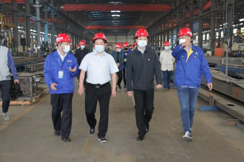 湖北省委巡视办副主任胡立强莅临半岛电竞(中国)半岛有限公司官网重工走访服务